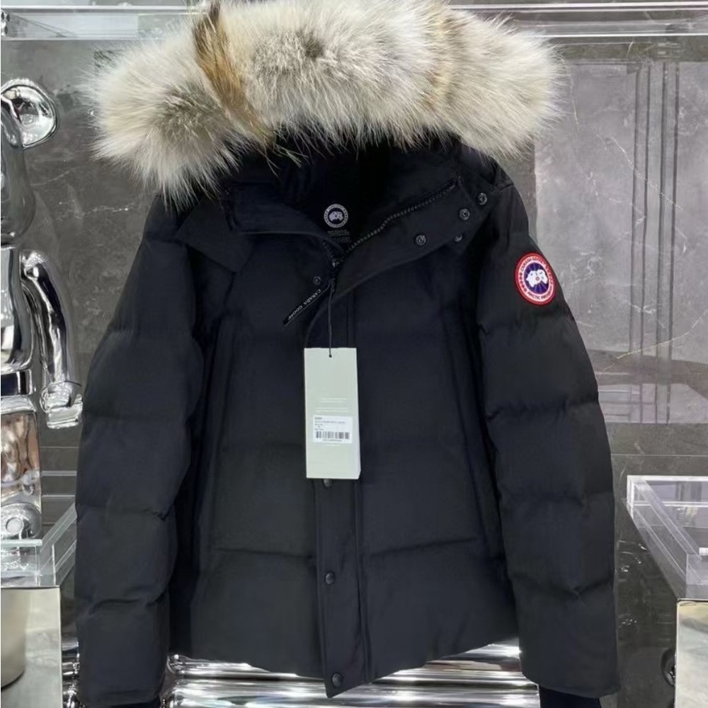 Canada Goose Black Jacket with Fur Trim